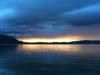 Bridge Lake Sunset