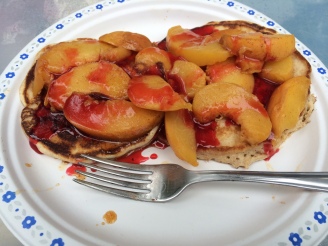 Pancakes with Peaches