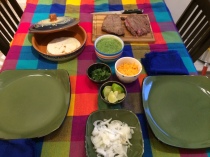 Grilled Beef Tacos with Salsa Verde